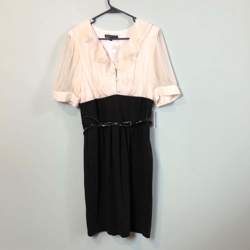 Chris McLaughlin NWT dress size 14 black ivory